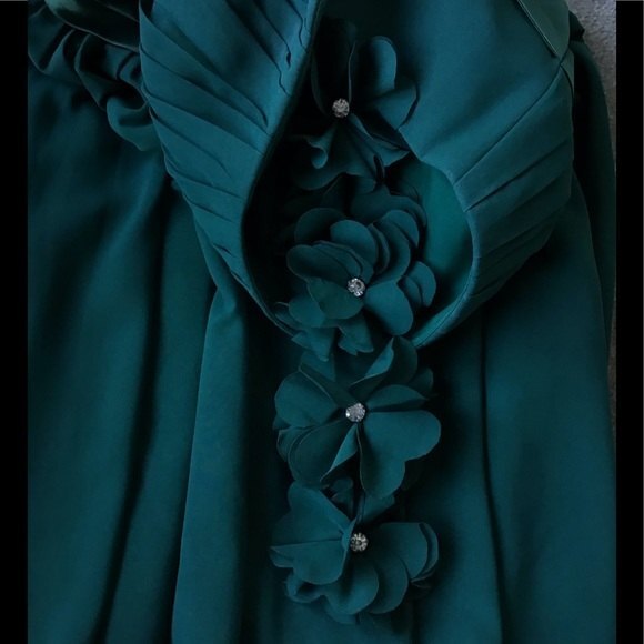 JJ’S House Short Mini Dress Teal Green Size 4 - Picture 5 of 6